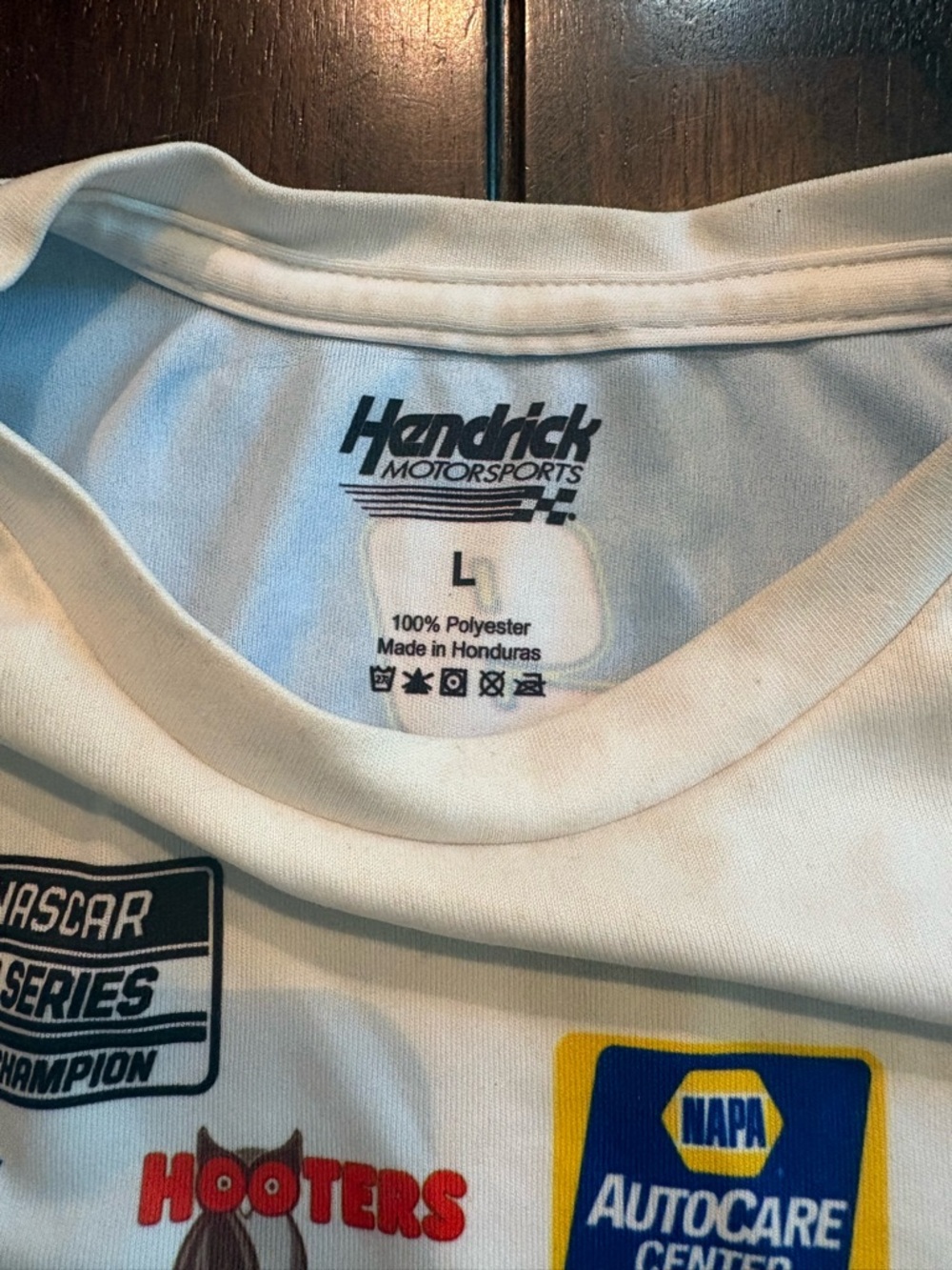 NAPA Kids' White & Blue Racing Logo Tee - Chase Elliott #9 - Picture 2 of 4